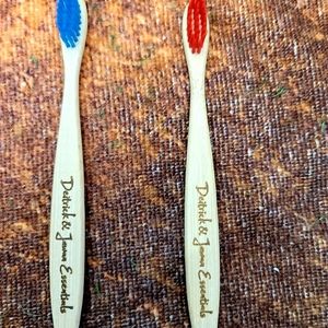 Kids Bacteria Fighting Bamboo Toothbrushes 4 pack